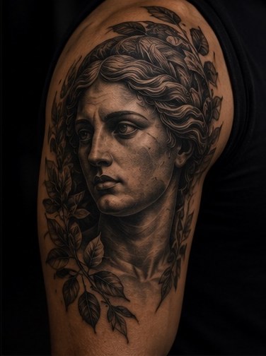Black and grey tattoo portfolio image